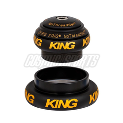 Chris King NoThreadSet Tapered Steuersatz, Edelstahl-Lager, 1 1/8"-1.5", GripLock, EC34/28.6 | EC44/40, two tone black/gold - Produktbild - 1