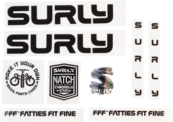 Surly Grappler Rahmen Decal inkl. Headbadge, black - Produktbild - 1