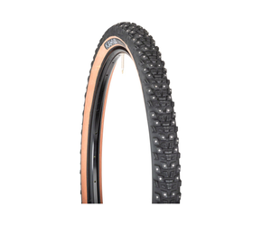45NRTH Kahva Faltreifen, 27.5x2.1", 54-584, 240 konkave Karbid Spikes, 60TPI, Tubeless Ready, tanwall - Produktbild - 1