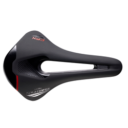 Sattel Shortfit 2.0 Carbon FX, Selle San Marco
Narrow-Version mit Open-Fit, idmatch-Größe: S3
Größe: 140 x 255 mm, Farbe: Schwarz, Gewicht: 185 g, VE: 1 Stk. - Produktbild - 2