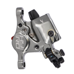 Bremssattel HY/RD HD-C705, TRP
Postmount, Bremssattel mit Mineralölbefüllung, OHNE Bremshebeleinheit/Belag
Farbe: Grau poliert, Gewicht: 205 g, VE: 1 St. - Produktbild - 1