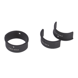 Reduzierhülsen-Set Ergotec schwarz, Alu, für Vorbauten (35mm auf 31,8mm) - Produktbild - 1