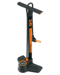 Standpumpe SKS Airkompressor Compact10.0 DV/SV/AV, 600mm, sz/orange, m. Manometer - Produktbild - 1