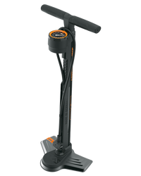 SKS Airmotion 12.0 Standpumpe 715 mm Schwarz Orange mit Manometer für DV SV AV Ventile - Produktbild - 1