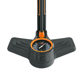 Standpumpe SKS Airkompressor 10.0 DV/SV/AV, 650mm, sz/orange, m. Manometer - Produktbild - 2