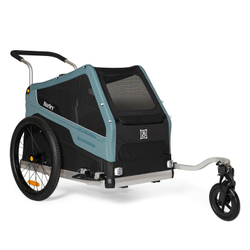 Burley Bark Ranger Hundeanhänger fürs Fahrrad, Modell 2022, schwarz/blau - Produktbild - 1