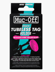 Muc Off Tubeless Tag Holder und 44mm Ventil Kit Black – Dichtungsset für Tubeless-Reifen - Produktbild - 1 Muc Off Tubeless Tag Holder und 44mm Ventil Kit Black – Dichtungsset für Tubeless-Reifen - Produktbild - 1