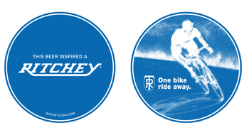 Ritchey This Inspired a Ritchey Bierdeckel, (VE/100), blue - Produktbild - 1