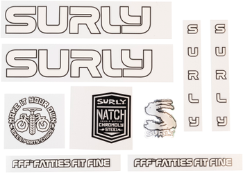 Surly Intergalactic Make It Your Own Decal Set, white - Produktbild - 1