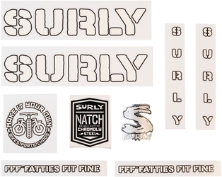 Surly Overspray Make It Your Own Decal Set, white - Produktbild - 1 Surly Overspray Make It Your Own Decal Set, white - Produktbild - 1