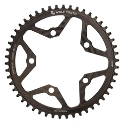 Wolf Tooth Gravel/CX/Road Kettenblatt, 110 BCD, 5-Loch, 50 Z., Drop-Stop B, black - Produktbild - 1