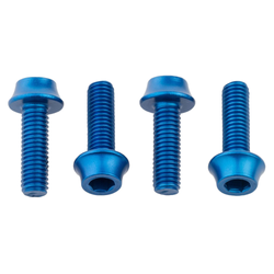 Wolf Tooth Flaschenhalter-Aluminiumschrauben, M5x15mm, 4 Stk., blue - Produktbild - 1