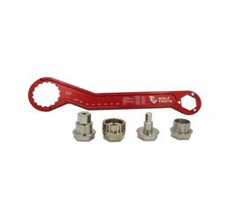 Wolf Tooth Pack Wrench, leichter Innenlagerschlüssel, inkl. 4 Inserts - Produktbild - 1
