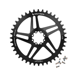 Wolf Tooth SRAM 8-bolt Direct Mount Kettenblatt, Standard 45mm/Offset 6mm, 42 Z., Drop-Stop B, black - Produktbild - 1