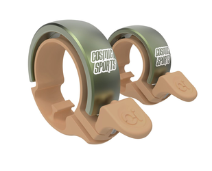 Knog Oi Classic Small Fahrradklingel, 22.2mm, sand brown/matte desert sage - Produktbild - 2
