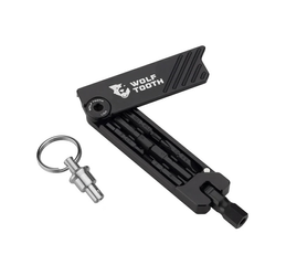Wolf Tooth 6-Bit Hex Wrench Multitool mit Schlüsselanhänger black/black - Produktbild - 1