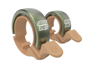 Knog Oi Classic Large Fahrradklingel, 23.8 <br>- 31.8mm, sand brown/matte desert sage - Produktbild - 2