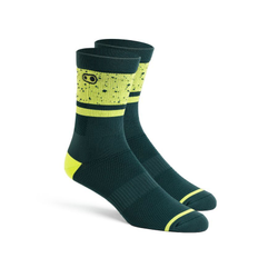 Crankbrothers Icon Socken, Splatter Limited Edition, black/lime green, L/XL | 43-50 (EU) | 9.5-15.5 (US) - Produktbild - 1
