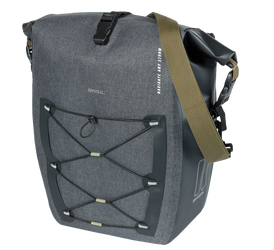 Einzelpacktasche Basil Navigator Storm L schwarz, 46x36x18cm, 25-31ltr, Hook-On - Produktbild - 2