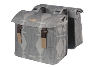 Doppelpacktasche Basil Elegance chateau taupe, 40-49ltr - Produktbild - 1