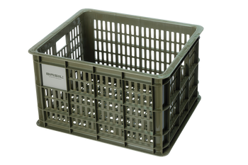 Fahrradkasten Basil Crate M 45,25x35x25cm,moss gr.,29,5L, Kunstst. - Produktbild - 1