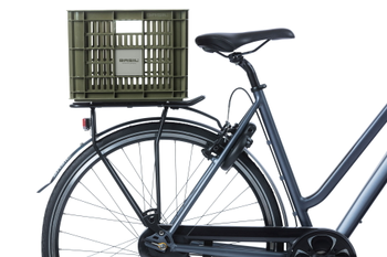 Fahrradkasten Basil Crate M 45,25x35x25cm,moss gr.,29,5L, Kunstst. - Produktbild - 2