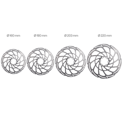XLC E-BIKE BREMSSCHEIBE BR-X135 Ø 203/2,0MM SILBER - Produktbild - 2