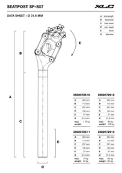 XLC FEDERSATTELSTÜTZE COMP SP-S07 Ø 31,6MM, 350MM, SCHWARZ, 100-120KG - Produktbild - 2