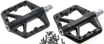 Barbieri Pedale MTB/BMX/Downhill Plattformpedale Thermoplast schwarz schraubbare Pins - Produktbild - 1 Barbieri Pedale MTB/BMX/Downhill Plattformpedale Thermoplast schwarz schraubbare Pins - Produktbild - 1