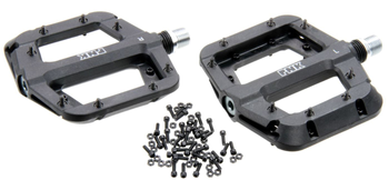 Barbieri + Barbieri Plattformpedale MTB BMX Downhill Thermoplast Schwarz Schraubbare Pins - Produktbild - 1