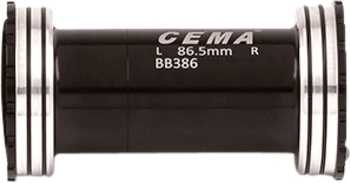 CEMA Innenlager BB386 für SRAM GXP W: 86,5 x ID: 46 mm Edelstahl - schwarz, Interlock - Produktbild - 1