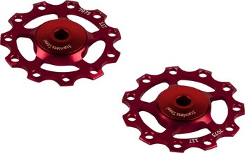 CEMA Schaltrollen Shimano 9/10/11-fach, SRAM 10/11-fach Edelstahl - rot - Produktbild - 2