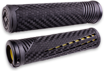 ODI CF Lock-On Griffe 135 mm schwarz/gelb matte schwarze Klemme - Produktbild - 1