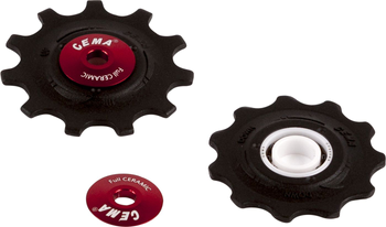CEMA Schaltrollen Shimano 9/10/11-fach, SRAM 10/11-fach Komplettkeramik - schwarz - Produktbild - 1