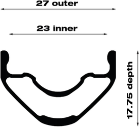 WTB Laufrad Proterra Light i23 x 700c TCS 2.0 HR, 142x12 mm 28 Loch, 6-Loch,DB, Sram XDR - Produktbild - 6
