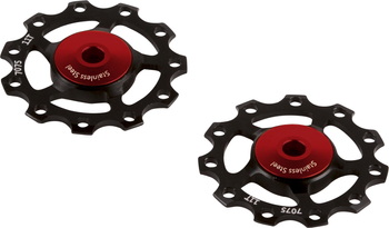 CEMA Schaltrollen Shimano 9/10/11-fach, SRAM 10/11-fach Edelstahl - schwarz - Produktbild - 2