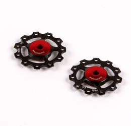 CEMA Schaltrollen Shimano 9/10/11-fach, SRAM 10/11-fach Edelstahl - schwarz - Produktbild - 1