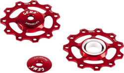 cema-schaltrollen-shimano-sram-3-21331678-21331678.jpg CEMA Schaltrollen Shimano 9/10/11-fach, SRAM 10/11-fach Komplettkeramik - rot - Produktbild - 1