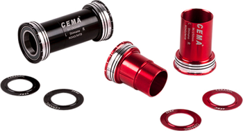CEMA Innenlager BB86-BB92 für Shimano W: 86,5/92 x ID: 41 mm Edelstahl - schwarz, Interlock - Produktbild - 3