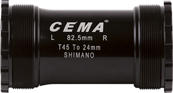 CEMA Innenlager T45 für SRAM GXP W: 82,5 - M45x1,0 Edelstahl - schwarz - Produktbild - 2