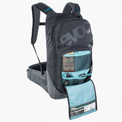 EVOC Trail Pro 10 Bike-Rucksack mit Rückenprotektor, 10 Liter, Black / Carbon Grey - Produktbild - 3