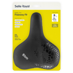 Sattel Selle Royal Freeway Fit schwarz, Unisex, 257x210mm, relaxed - Produktbild - 1
