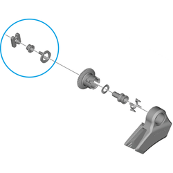 SHIMANO CD-EM800 Führung Befestigungsmutter Einheit für 55 mm Kettenlinie - Produktbild - 1