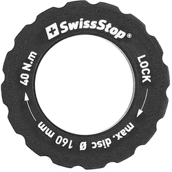 Lockring Centerlock, SwissStop
bis max. 160 mm Bremsscheibendurchmesser
Farbe: Schwarz, VE: 1 Stk. - Produktbild - 1