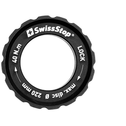 Lockring Centerlock, SwissStop
bis max. 220 mm Bremsscheibendurchmesser
Farbe: Schwarz, VE: 1 Stk. - Produktbild - 1