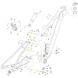 Bolzenkit inkl. Federbeinbolzen f. NINETY-SIX CF MY21, MERIDA
enthält die markierten Teile der Explosionszeichnung
VE: 1 Kit - Produktbild - 1