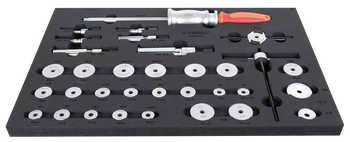 Unior 1600SOS20-US Lagereinpress-Set, 30-tlg., SOS-Modul schmal, 364x564mm, red - Produktbild - 1