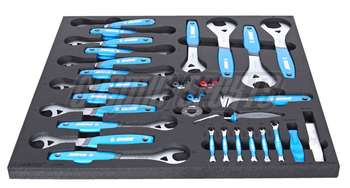 Unior SET3-2600AC-US Werkzeugset, 33-tlg., SOS-Modul breit, 562x570mm, red - Produktbild - 1