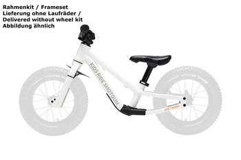 Kids Ride Shotgun Dirt Hero Laufrad Rahmenkit, 12"/14", white - Produktbild - 1