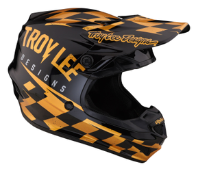 Troy Lee Designs SE4 Polyacrylite Helm, Race Shop, black/gold, XL | 60-61cm - Produktbild - 1